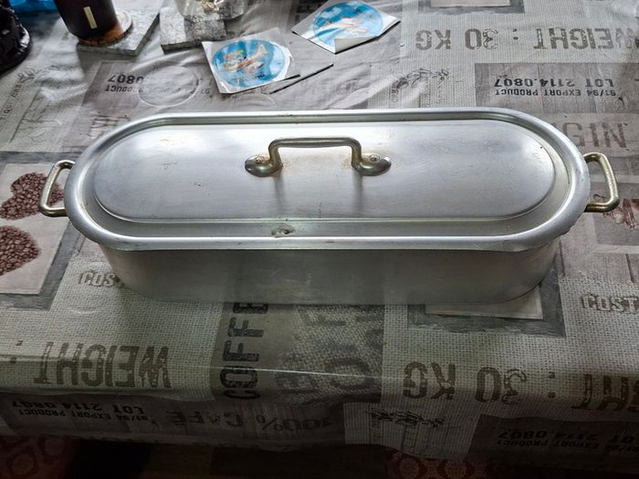 Vintage Aluminium Fish Steamer Poacher or Fish Kettle, Designed for Cooking Whole Fish, Postage Available