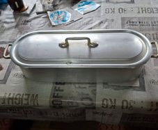 Vintage Aluminium Fish Steamer Poacher or Fish Kettle, Designed for Cooking Whole Fish, Postage Available