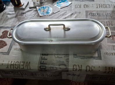 Vintage Aluminium Fish Steamer Poacher or Fish Kettle, Designed for Cooking Whole Fish, Postage Available