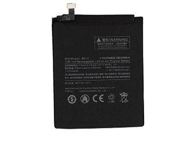 Replacement Battery For Xiaomi Mi A1 / Mi 5X Battery BN31 3080mAh 3.85V New - FHT04MIB