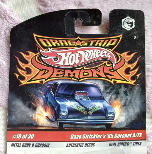 Hot Wheels Drag Strip Demons Dave Strickler's '65 Coronet A/FX 1:64 R/R , 2008