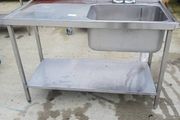 stainless steel commercial sink