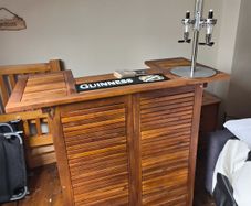 Home bar and stools