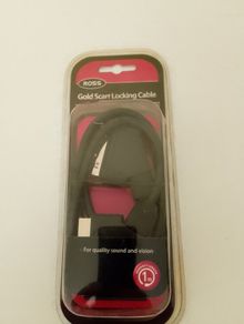 Ross gold locking scart lead