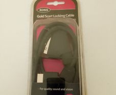 Ross gold locking scart lead