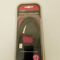 Ross gold locking scart lead