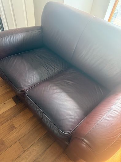2 leather sofas