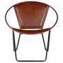 Chair Brown Real Leather Image 9