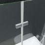 Folding Shower Enclosure 2 Panels ESG 95x140 cm Image 6
