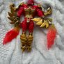 2005 Power Rangers Mystic Force Red Power Ranger To Fury Dragon Bandai a bit too loose No Dragon head Used Please look at the pictures Image 7