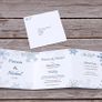 Snowflake/Christmas theme Tri-Fold invitations Image 3