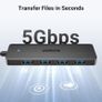 SB Hub 3.0, USB Splitter 4 Port Ultra Slim with 5Gbps Data Transfer, USB Extender for Mouse, Keyboard, Flash Drive, Card Reader, Printer, Compatible with Laptop, Desktop PC, Xbox, PS5, etc. Image 3