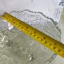 Vintage from the 1940s Brilliant Vintage Footed Cut Glass Bowl. Large Crystal Dish Floral Design Throughout Image 3