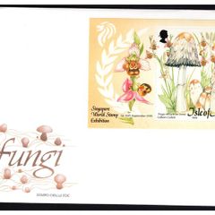 1995 Isle of Man Fungi Commemorative Stamp Miniature Sheet on First Day Cover (FDC)