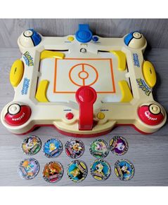 Pokemon Challenge Spining Top Game Tomy Tiger 1996 Rare Retro Vintage + Discs