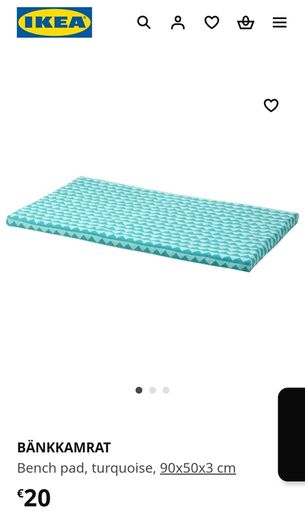 IKEA bench with toy storage + bench pad