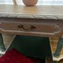 Upcycled Vintage Vanity Table or Console Table and Stool Set Image 3