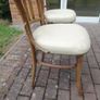 leather cream chair Image 6