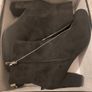 Black Ankle Boots- Size 40 - 7cm Heel - Side Zip Image 7