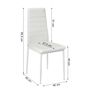 Extendable Glass Dining Table Set + 6chairs Image 4