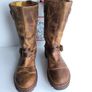 Dr Martens cowboy mid calf brown leather buckle boots UK6 EU39 US8 Image 2