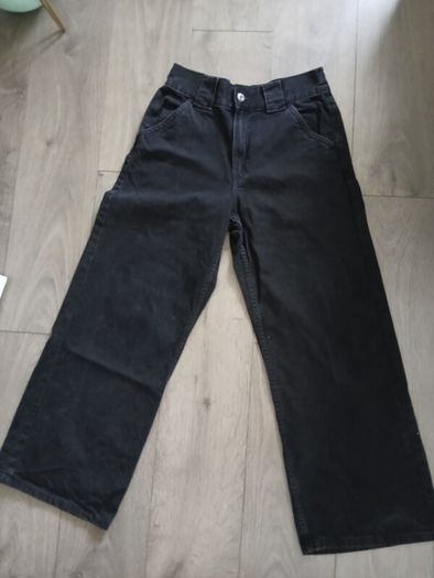 Black wide jeans