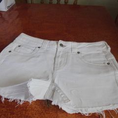 "Young Dimension Style" White Cotton Shorts for Sale