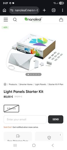 nano leaf lights 9pc