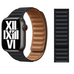 Apple Watch Strap 41mm Leather Link M/L Midnight