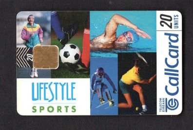 1997 Ireland 20 unit Lifestyle Sports clothing stores (ODS2) Call Card Used. Telecom Eireann card number 1159.