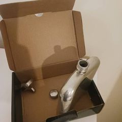 Pinder pewter flask