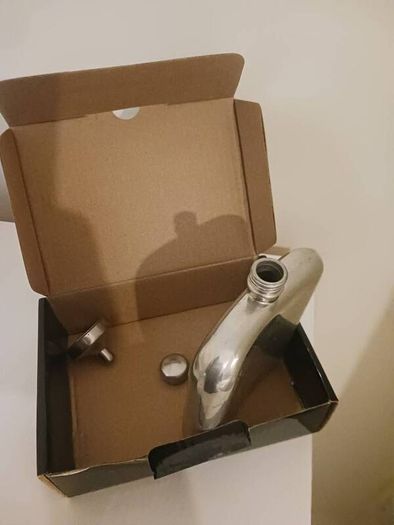 Pinder pewter flask
