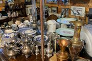 Vintage horn copper and brass