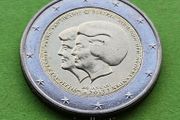 Netherlands 2013 year Uncirculated 2 Euro coin.