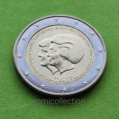 Netherlands 2013 year Uncirculated 2 Euro coin.