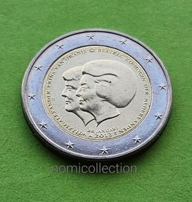 Netherlands 2013 year Uncirculated 2 Euro coin.