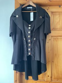 Occasion wear black top plus size new