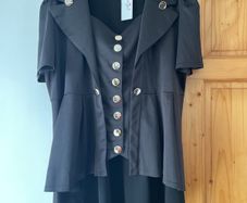 Occasion wear black top plus size new