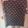 Asos design black polka dot loose fit T-shirt size  UK10 EU38 Postage included Image 5