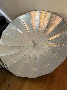 Professional Studio Photography Umbrella 135cm Silver + Diffuser