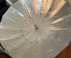 Professional Studio Photography Umbrella 135cm Silver + Diffuser