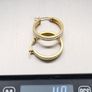 Gold Bonded 925 Sterling Silver & CZ Hoop Earrings Image 10