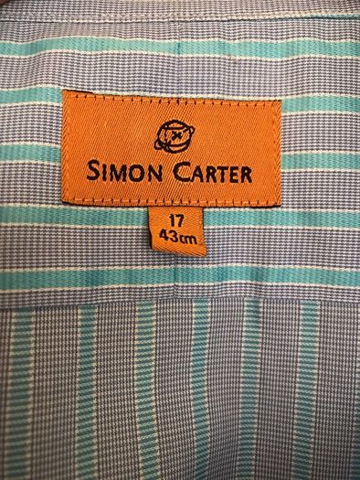 Size 17 Mens Striped Shirt by Simon Carter