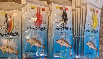 4packs tube feathers 3/0hook