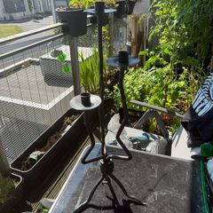 Metal candle holder, 60cm