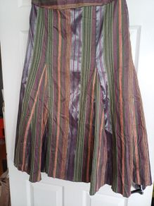 M& S Multicoloured  Multicoloured  Colours Skirt in Size 14