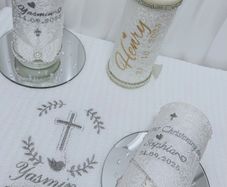 Candles and shawls for Christening
