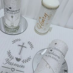 Candles and shawls for Christening