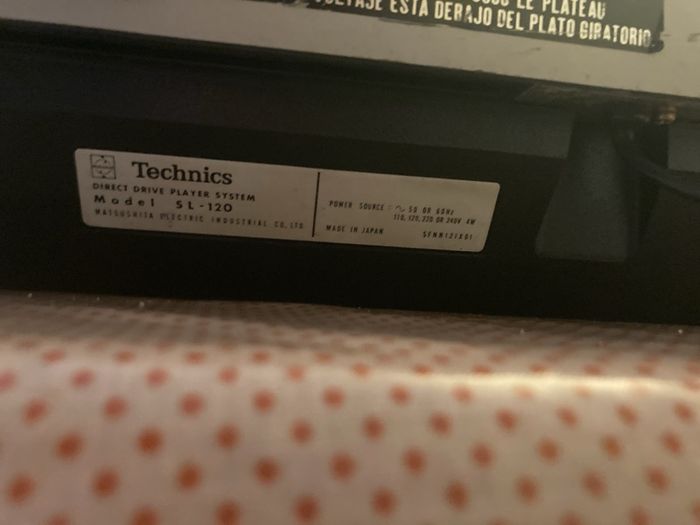 Turntable Technics SL-120 Direct Drive
