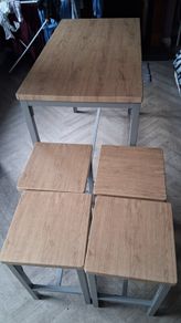 High table and stools for sale